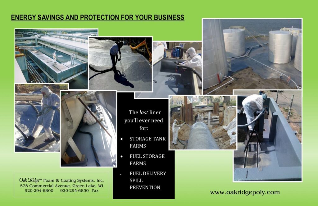 Oak Ridge Energy Savings and Protection flyer for agricultural storage and fuel systems